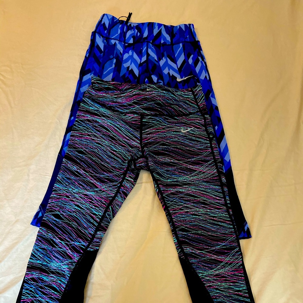 Nike cropped leggings. 2 pair.